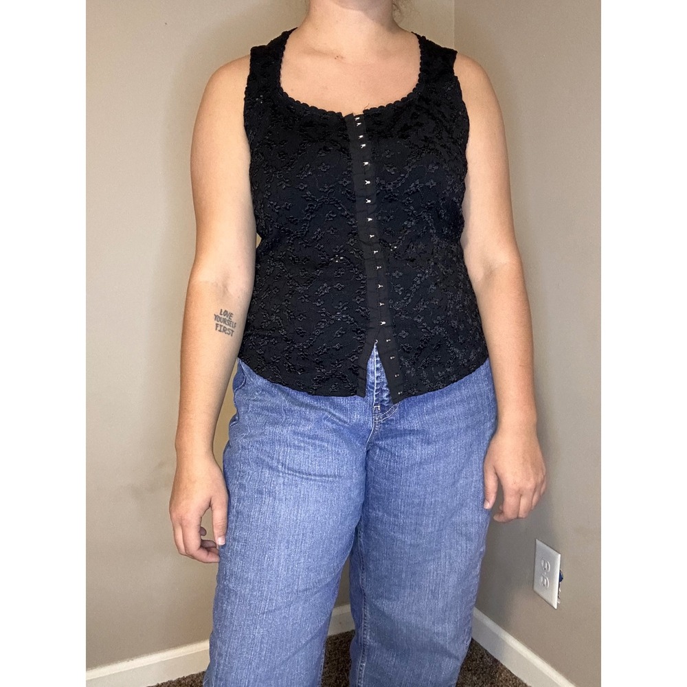 VENEZIA JEANS Clothing Co. Vintage Y2K Lace Tank Top | 18/20